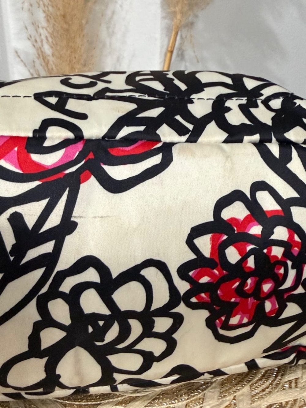 Coach Poppy Daisy Floral Graffiti Leather Trim Sateen Backpack Model F16582 - Picture 7 of 12
